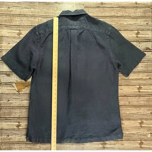Todd Snyder linen blend Shirt Size M color blue NWOT - Picture 4 of 6
